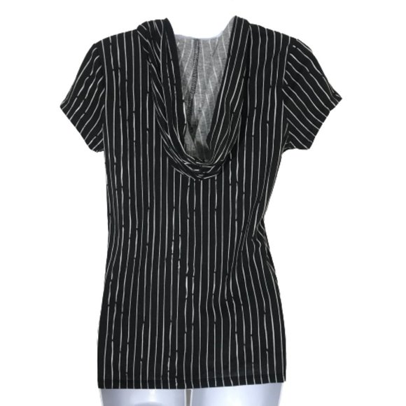 Disney Nightmare B4 Christmas Striped Hooded Shirt - Picture 2 of 7